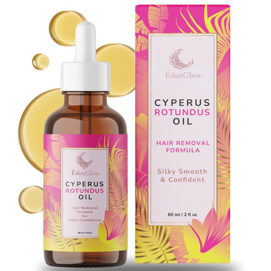 EdenGlow Natural Hair-Perfecting Oil with Cyperus Rotundus for Long-Term Smoothness